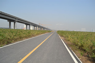 渭河西安城市段玫瑰园园区道路工程